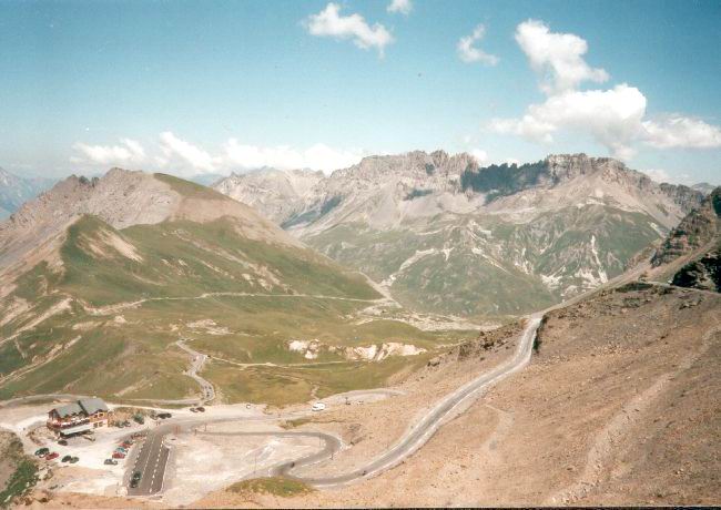 pohled na stoupni na Galibier