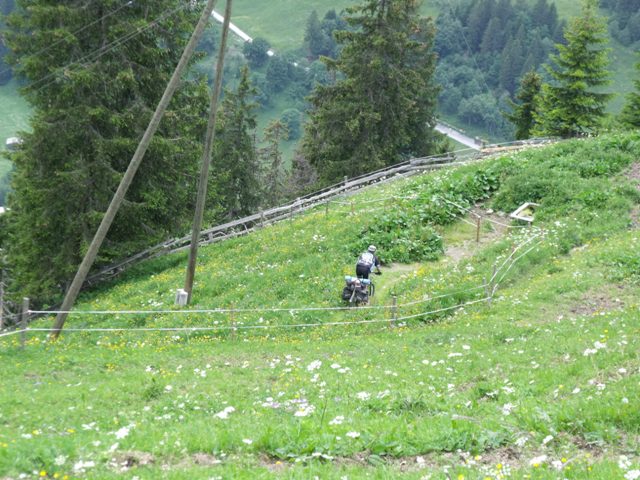 downhill